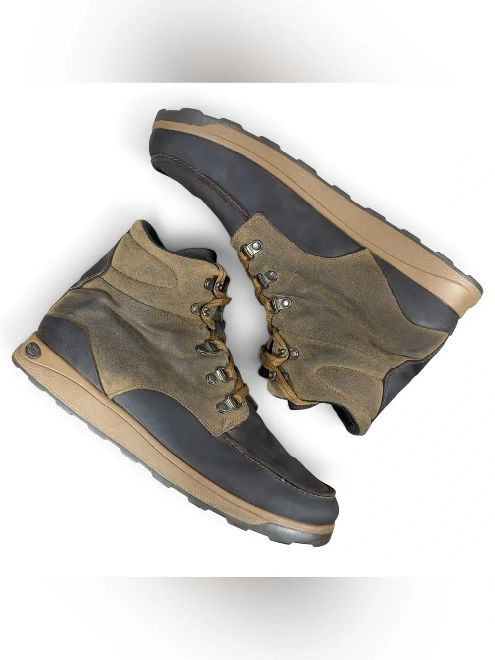 Chaco Otter Performance Hiking Boots Leather Lace-up Brown Men's Size 11